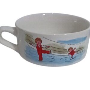 Vintage 80's Nostalgic Kitchen Campbell Soup Kids Soup Bowls w/ Handles Set of 5